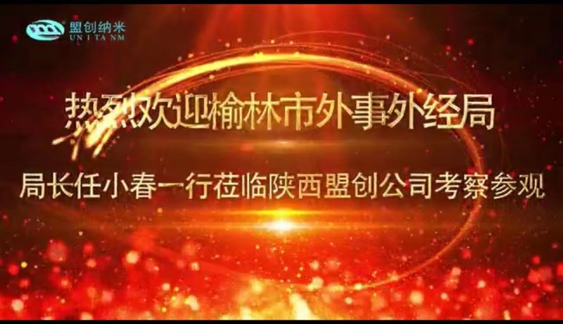 榆林市外事外經局局長任小春一行蒞臨陜西盟創公司考察參觀！